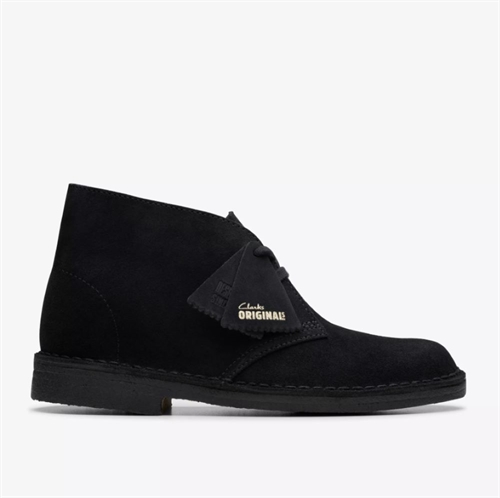 CLARKS DESERT BOOT EVO BLACK SUEDE
